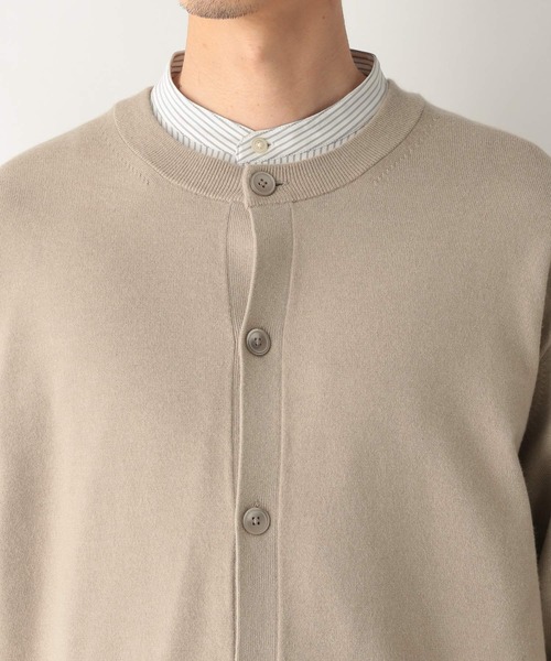 GLOBAL WORK（グローバルワーク）の「ヤミツキニットクルーカーデ/215267（カーディガン/ボレロ・メンズ・スカイブルー/ネイビー/ベージュ・LARGE/MEDIUM）」の17枚目の写真