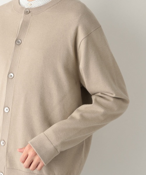 GLOBAL WORK（グローバルワーク）の「ヤミツキニットクルーカーデ/215267（カーディガン/ボレロ・メンズ・スカイブルー/ネイビー/ベージュ・LARGE/MEDIUM）」の18枚目の写真