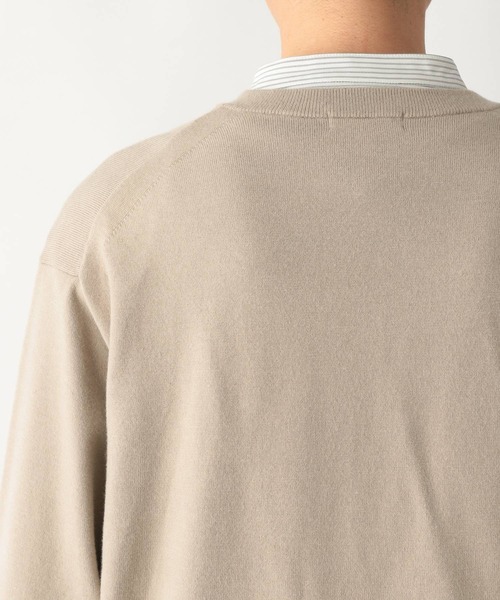 GLOBAL WORK（グローバルワーク）の「ヤミツキニットクルーカーデ/215267（カーディガン/ボレロ・メンズ・スカイブルー/ネイビー/ベージュ・LARGE/MEDIUM）」の20枚目の写真