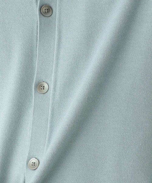 GLOBAL WORK（グローバルワーク）の「ヤミツキニットクルーカーデ/215267（カーディガン/ボレロ・メンズ・スカイブルー/ネイビー/ベージュ・LARGE/MEDIUM）」の22枚目の写真