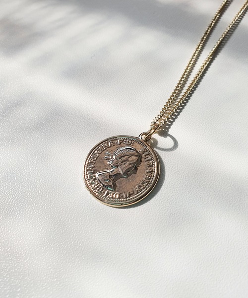 CEMONEMO（セモネモ）の「エリザベス コイン ペンダント ネックレス（ネックレス・レディース・ゴールド/シルバー・FREE）」の14枚目の写真