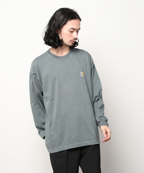 Carhartt WIP(カーハートダブリューアイピー)の「L/S VISTA T-SHIRT(Tシャツ/カットソー・メンズ・ブラック/ブルー/グリーン/ダークネイビー・SMALL/MEDIUM/LARGE/X-LARGE)」の3枚目の写真