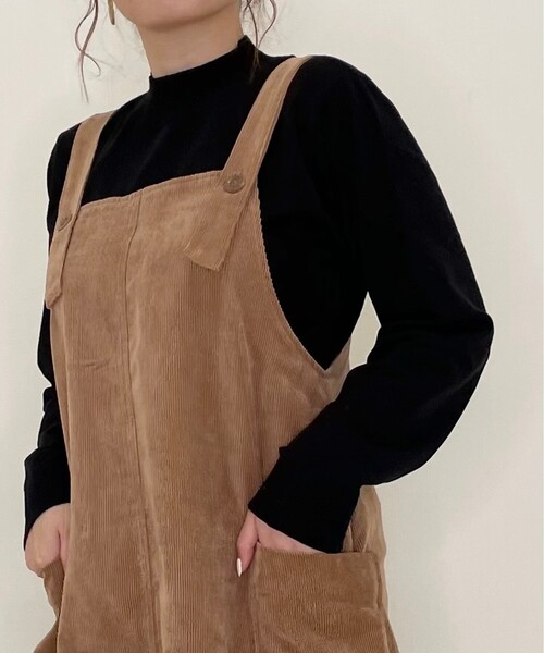 SHOO・LA・RUE(シューラルー)の「◆ちくちくしにくい!ベーシックなモックネックニット(ニット/セーター・レディース・ブラック/アイボリー/ピンク系その他/ベージュ系その他2・02/03/04/05)」の1枚目の写真