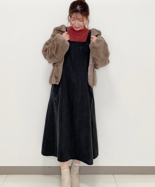 SHOO・LA・RUE(シューラルー)の「◆ちくちくしにくい!ベーシックなモックネックニット(ニット/セーター・レディース・ブラック/アイボリー/ピンク系その他/ベージュ系その他2・02/03/04/05)」の14枚目の写真