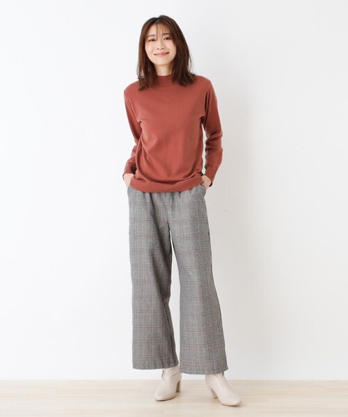 SHOO・LA・RUE(シューラルー)の「◆ちくちくしにくい!ベーシックなモックネックニット(ニット/セーター・レディース・ブラック/アイボリー/ピンク系その他/ベージュ系その他2・02/03/04/05)」の21枚目の写真