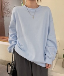 シンプル プルオーバー ロングスリーブスウェット