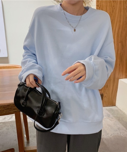 yuue' ( wear )（ユーイ）の「シンプル プルオーバー ロングスリーブスウェット（スウェット・レディース・グレー/ライトベージュ/ライトブルー・M/L/XL）」の5枚目の写真