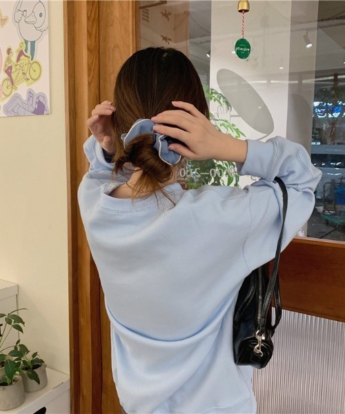 yuue' ( wear )（ユーイ）の「シンプル プルオーバー ロングスリーブスウェット（スウェット・レディース・グレー/ライトベージュ/ライトブルー・M/L/XL）」の18枚目の写真