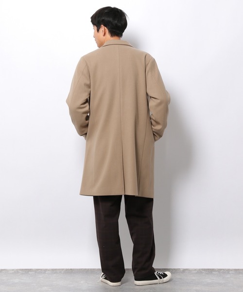 LAKOLE（ラコレ）の「ウーリーテックチェスターコート / 953107（チェスターコート・メンズ・ベージュ/ブラック/ブラウン/オリーブ/サンドグレー・LARGE/SMALL/MEDIUM）」の15枚目の写真