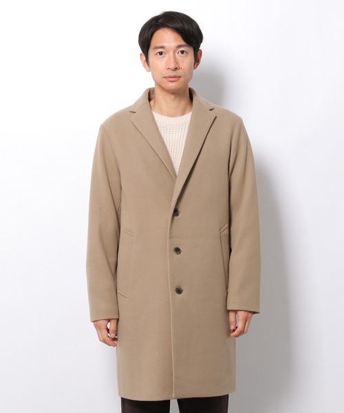 LAKOLE（ラコレ）の「ウーリーテックチェスターコート / 953107（チェスターコート・メンズ・ベージュ/ブラック/ブラウン/オリーブ/サンドグレー・LARGE/SMALL/MEDIUM）」の20枚目の写真