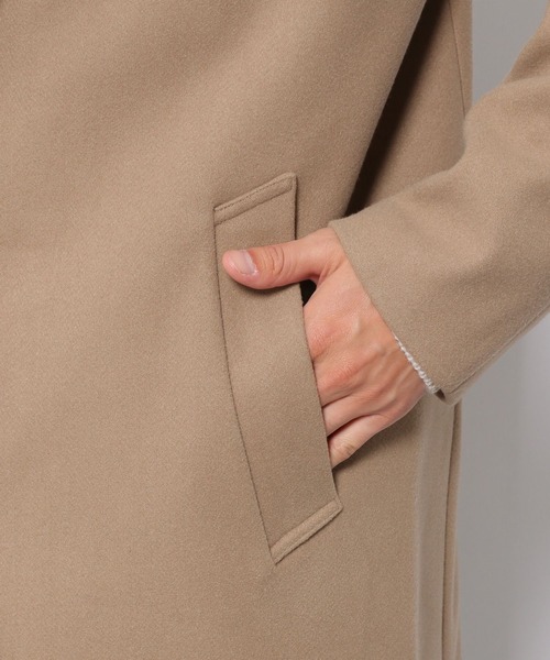 LAKOLE（ラコレ）の「ウーリーテックチェスターコート / 953107（チェスターコート・メンズ・ベージュ/ブラック/ブラウン/オリーブ/サンドグレー・LARGE/SMALL/MEDIUM）」の11枚目の写真