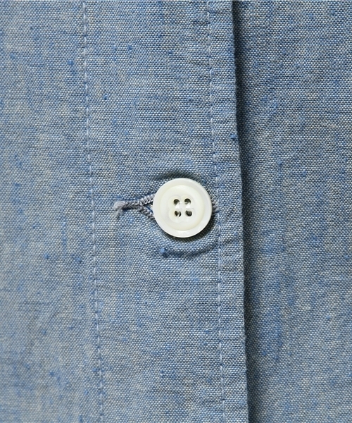 BEAMS BOY（ビームスボーイ）の「●NEEDLES WOMEN / シャンブレー ロンパース SP（つなぎ/オールインワン・レディース・サックスブルー・ONE SIZE）」の5枚目の写真