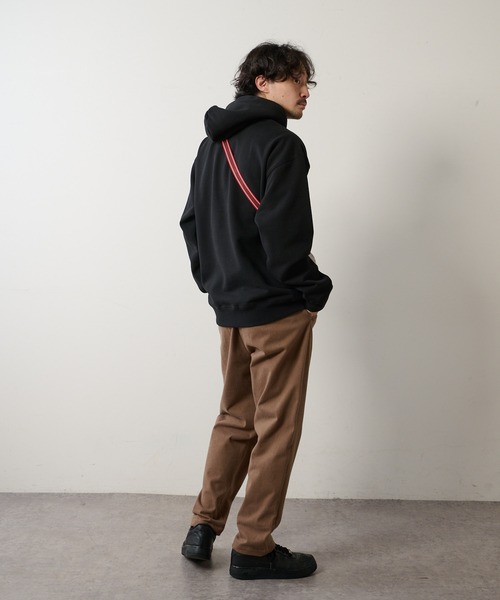 CIAOPANIC TYPY（チャオパニックティピー）の「USAコットン裏起毛 プルパーカー（パーカー・メンズ・ブラック/グレイッシュベージュ/オレンジ・SMALL/MEDIUM/LARGE）」の21枚目の写真