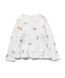 gelato pique（ジェラートピケ）の「【KIDS】メレンゲドッグ柄 kids フリルプルオーバー（ルームウェア/パジャマ・キッズ）」