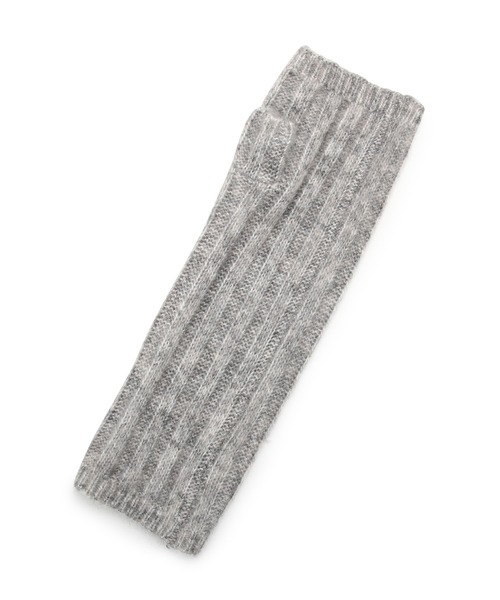 ROPE' PICNIC（ロペピクニック）の「アルパカ混リブロングアームウォーマー（手袋・レディース・ライトグリーン/ベージュ系その他/グレー・FREE）」の4枚目の写真