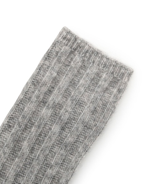 ROPE' PICNIC（ロペピクニック）の「アルパカ混リブロングアームウォーマー（手袋・レディース・ライトグリーン/ベージュ系その他/グレー・FREE）」の5枚目の写真