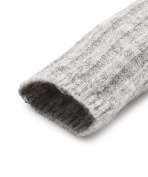 ROPE' PICNIC（ロペピクニック）の「アルパカ混リブロングアームウォーマー（手袋・レディース・ライトグリーン/ベージュ系その他/グレー・FREE）」の6枚目の写真