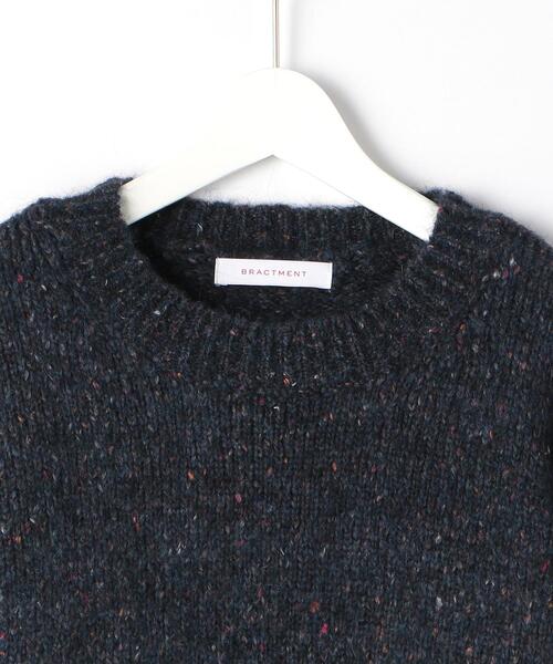 BRACTMENT（ブラクトメント）の「＜BRACTMENT（ブラクトメント）＞ミックスヘアリーボーダークルーネック ニット（ニット/セーター・メンズ・ナチュラル/ネイビー・40/36/38）」の8枚目の写真