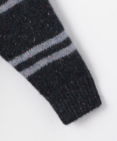 BRACTMENT（ブラクトメント）の「＜BRACTMENT（ブラクトメント）＞ミックスヘアリーボーダークルーネック ニット（ニット/セーター・メンズ・ナチュラル/ネイビー・40/36/38）」の9枚目の写真