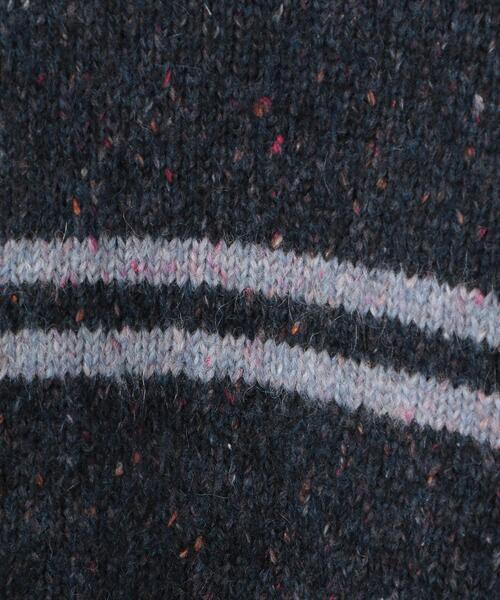 BRACTMENT（ブラクトメント）の「＜BRACTMENT（ブラクトメント）＞ミックスヘアリーボーダークルーネック ニット（ニット/セーター・メンズ・ナチュラル/ネイビー・40/36/38）」の6枚目の写真