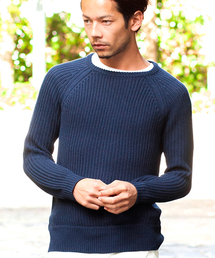 BEAUTY&YOUTH UNITED ARROWS | 【WEB限定】by ∴ ハーフミラノリブ×アゼ ニット(ニット/セーター)