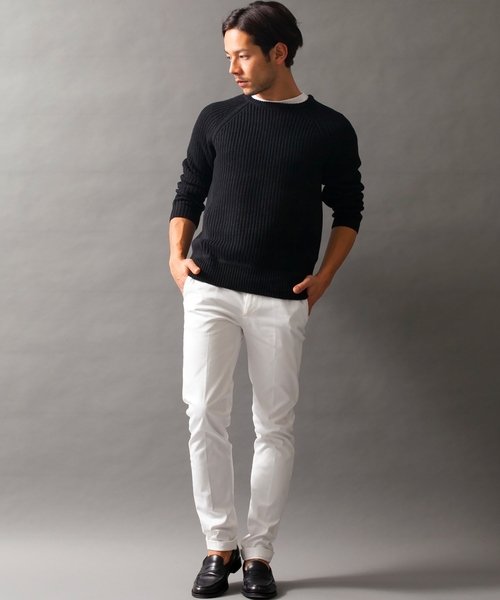 BEAUTY&YOUTH UNITED ARROWS（ビューティーアンドユースユナイテッドアローズ）の「【WEB限定】by ∴ ハーフミラノリブ×アゼ ニット（ニット/セーター・メンズ・ブラック/グレー/ネイビー・MEDIUM/SMALL/LARGE）」の11枚目の写真