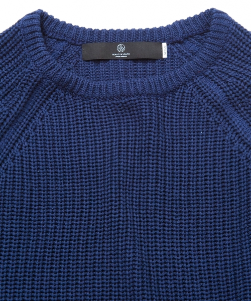 BEAUTY&YOUTH UNITED ARROWS（ビューティーアンドユースユナイテッドアローズ）の「【WEB限定】by ∴ ハーフミラノリブ×アゼ ニット（ニット/セーター・メンズ・ブラック/グレー/ネイビー・MEDIUM/SMALL/LARGE）」の14枚目の写真