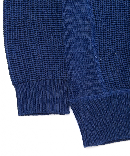 BEAUTY&YOUTH UNITED ARROWS（ビューティーアンドユースユナイテッドアローズ）の「【WEB限定】by ∴ ハーフミラノリブ×アゼ ニット（ニット/セーター・メンズ・ブラック/グレー/ネイビー・MEDIUM/SMALL/LARGE）」の4枚目の写真