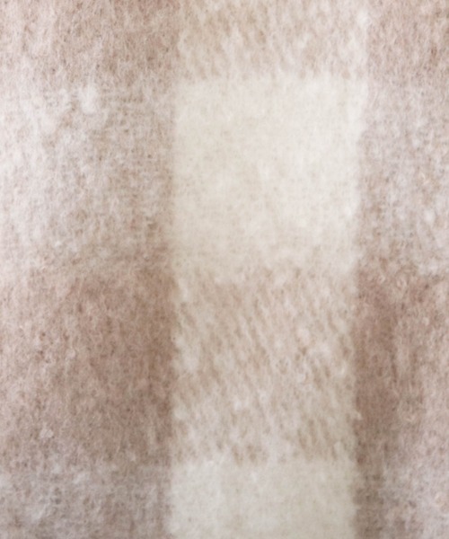 Cheek（チーク）の「大判チェックフリンジマフラー（マフラー・レディース・ブラック/ベージュ/ブラウン・MEDIUM）」の13枚目の写真