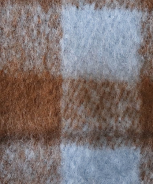 Cheek（チーク）の「大判チェックフリンジマフラー（マフラー・レディース・ブラック/ベージュ/ブラウン・MEDIUM）」の5枚目の写真