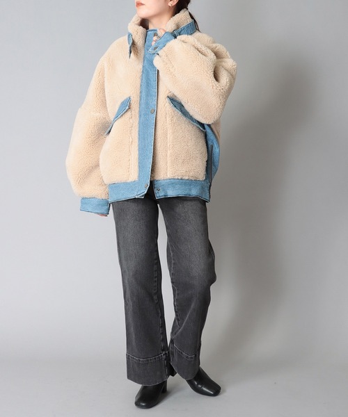 【Tite In The Store】美品　リバーシブル　フェイクムートンコート TITE IN THE STORE（ティテ インザ ストア）の「リバーシブル