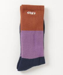 OBEY/オベイ ソックス ボーダー 100260147