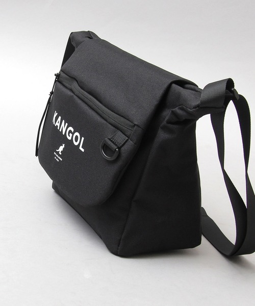 KANGOL（カンゴール）の「ロゴプリント ポリエステル フラップ ショルダーバッグ（ショルダーバッグ・メンズ・ブラック・FREE）」の16枚目の写真