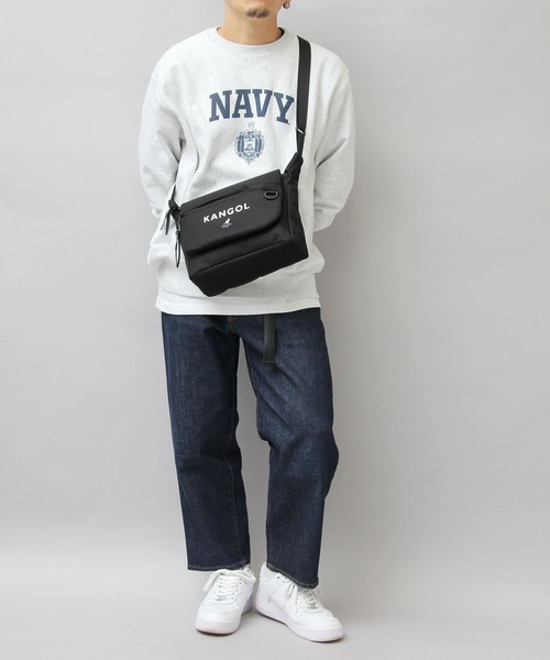 KANGOL（カンゴール）の「ロゴプリント ポリエステル フラップ ショルダーバッグ（ショルダーバッグ・メンズ・ブラック・FREE）」の21枚目の写真