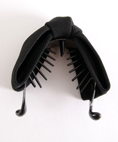 TONE SELECT GOODS（トーンセレクトグッズ）の「【float】リボン バナナクリップ【7色展開】（バレッタ/ヘアクリップ・レディース・ワイン/ブルー/ブラック/ブラウン/ワインレッド/ネイビー/ピンクベージュ・FREE）」の13枚目の写真