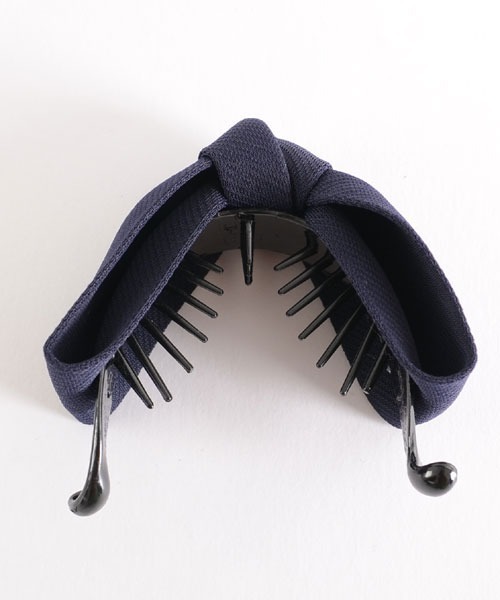 TONE SELECT GOODS（トーンセレクトグッズ）の「【float】リボン バナナクリップ【7色展開】（バレッタ/ヘアクリップ・レディース・ワイン/ブルー/ブラック/ブラウン/ワインレッド/ネイビー/ピンクベージュ・FREE）」の21枚目の写真