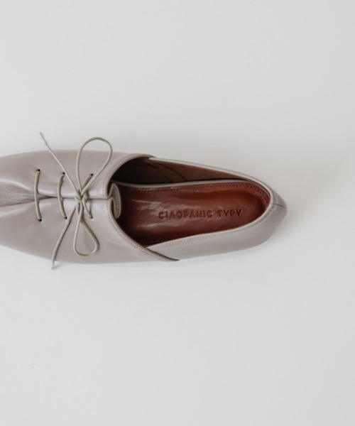 CIAOPANIC TYPY(チャオパニックティピー)の「レースアップバブーシュ(その他シューズ・レディース・ブラック/アイボリー/グレイッシュベージュ・38/36/37)」の14枚目の写真