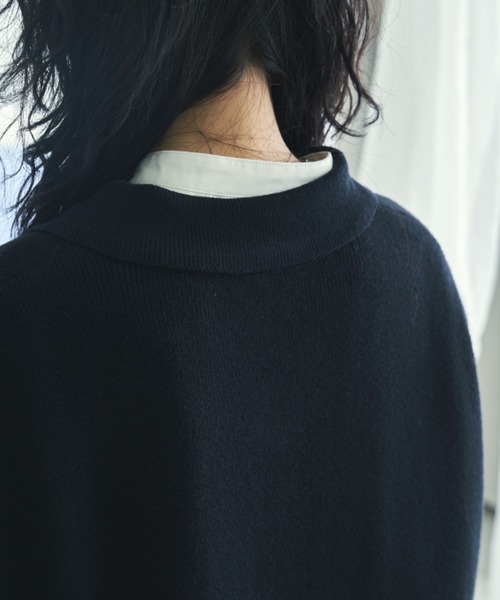 VACANCY（ヴァカンシー）の「ポロニットベスト（ベスト・レディース・ブラック/グレイッシュベージュ・FREE）」の17枚目の写真