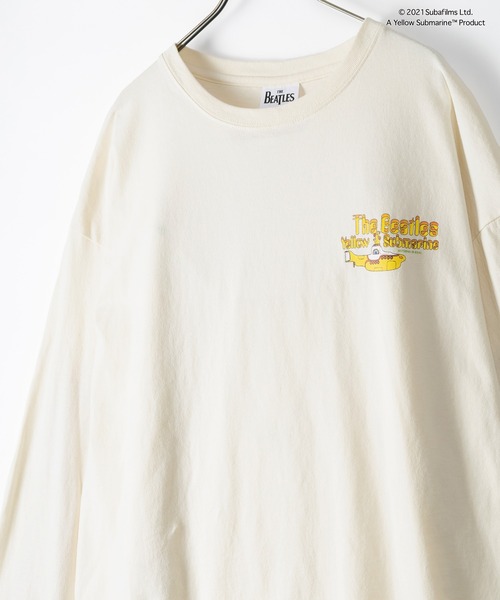 The Beatles(ザビートルズ)の「【THE BEATLES】イエローサブマリンロングスリーブT/バックプリント/ ビッグシルエット(Tシャツ/カットソー・メンズ・チャコールグレー/オフホワイト・M/L/XL)」の5枚目の写真