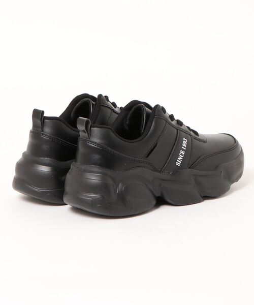 Zipper（ジッパー）の「【Zipper】　厚底スタイルアップダッドスニーカー（スニーカー・レディース・ブラック/アイボリー・LL/L/S/M）」の3枚目の写真