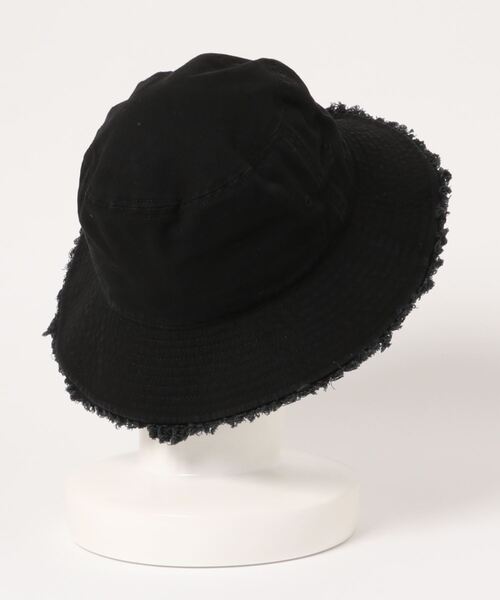 HONEYSUCKLE ROSE（ハニーサックルローズ）の「【HONEYSUCKLE ROSE】フリンジバケットハット（ハット・レディース・ブラック/ブラウン/キナリ・フリー）」の4枚目の写真