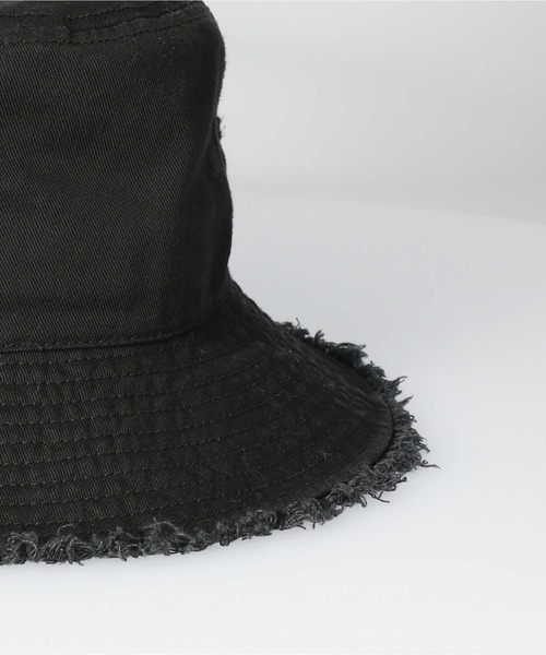 HONEYSUCKLE ROSE（ハニーサックルローズ）の「【HONEYSUCKLE ROSE】フリンジバケットハット（ハット・レディース・ブラック/ブラウン/キナリ・フリー）」の10枚目の写真