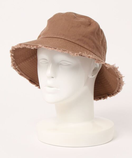 HONEYSUCKLE ROSE（ハニーサックルローズ）の「【HONEYSUCKLE ROSE】フリンジバケットハット（ハット・レディース・ブラック/ブラウン/キナリ・フリー）」の6枚目の写真