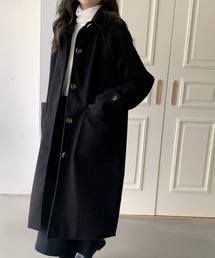 サイドスリットビックポケットロングチェスターコート