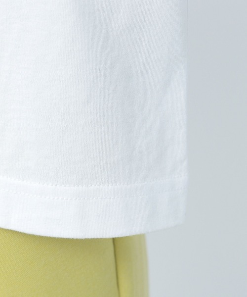 Champion(チャンピオン)の「【Champion(チャンピオン)】別注リンガーT(Tシャツ/カットソー・レディース・オフホワイト/ライトグレー/ブルー・FREE)」の12枚目の写真