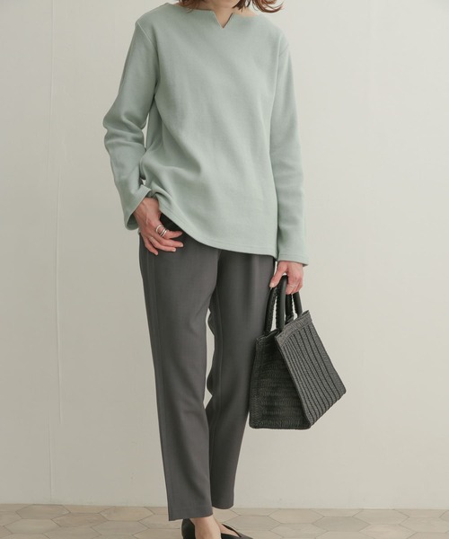 URBAN RESEARCH DOORS（アーバンリサーチドアーズ）の「ストレッチテーパードパンツ（その他パンツ・レディース・チャコールグレー/ブラック・1/0/00）」の9枚目の写真