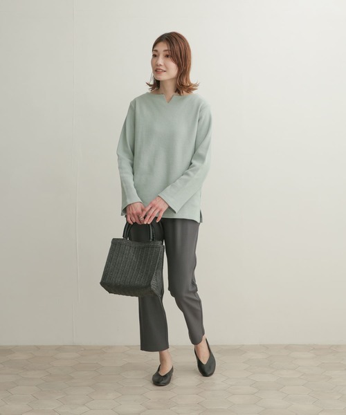 URBAN RESEARCH DOORS（アーバンリサーチドアーズ）の「ストレッチテーパードパンツ（その他パンツ・レディース・チャコールグレー/ブラック・1/0/00）」の19枚目の写真