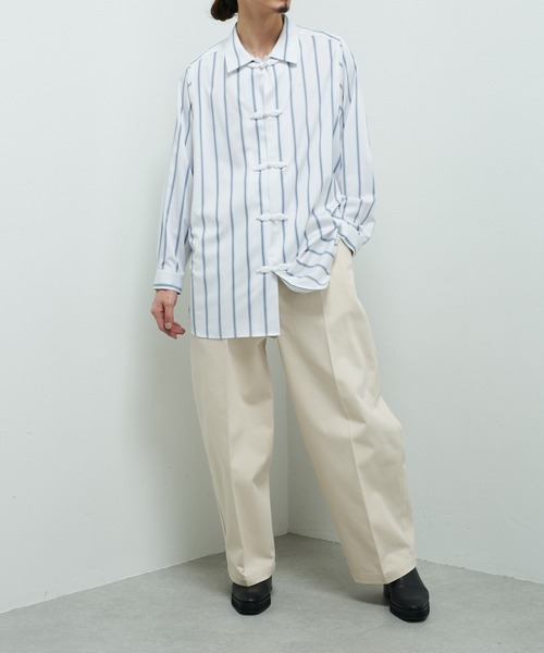 Lui's（ルイス）の「センタープレスワイドデニム（デニムパンツ・メンズ・インディゴブルー/アイボリー・SMALL/MEDIUM）」の18枚目の写真