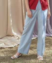 リネンライクセミワイドパンツ