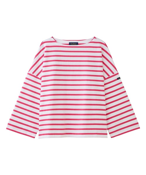 NIMES(ニーム)の「Leminor ボーダー ビッグ(Tシャツ/カットソー・レディース・レッド/ブラック/ピンク・FREE)」の10枚目の写真